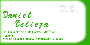 daniel belicza business card